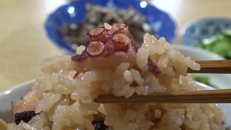 八方だしで、美味しいタコ飯