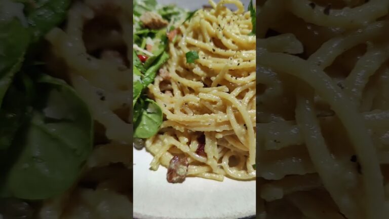 Spaghetti carbonara #bigcookinginatinykitchen