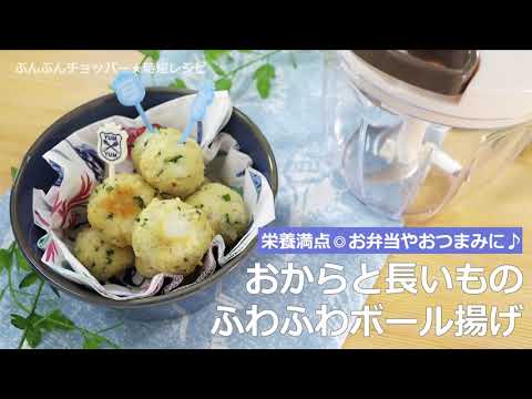 ぶんぶんチョッパー(おからと長いものふわふわボール揚げ)