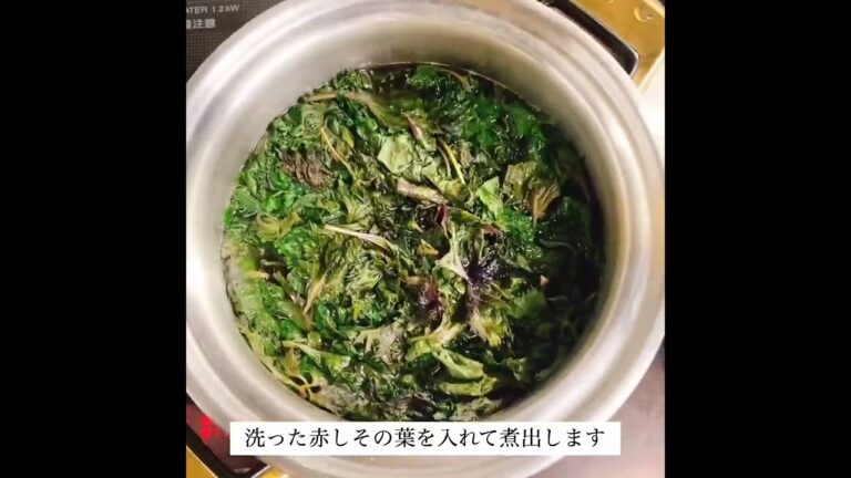 夏バテ解消！しそジュース