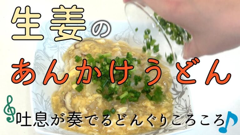 【ぽっかぽか】好きな具材で　生姜のあんかけうどん