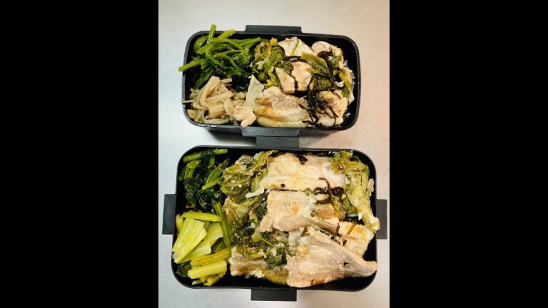 お肉たっぷり豚バラとレタスの塩昆布焼き弁当🐖🥬#お弁当動画 #お弁当詰め方 #作り置き弁当