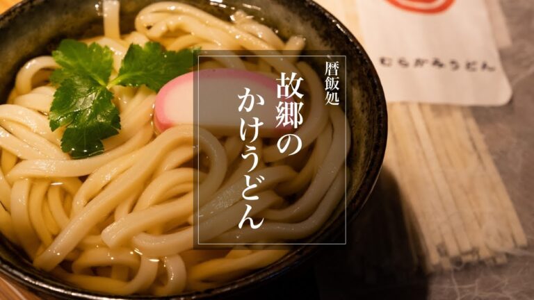 【ASMR】故郷のかけうどん、北海道の魅力と出汁香るうどんつゆ簡単和食レシピ【料理Vlog】