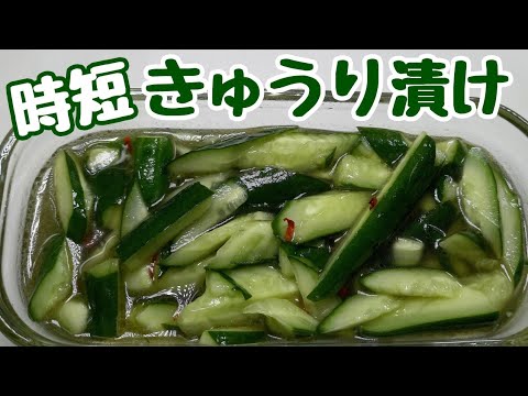 【超簡単ポリッポリッきゅうり】この切り方でたった10分漬けるだけで美味しい【きゅうり漬け】の作り方