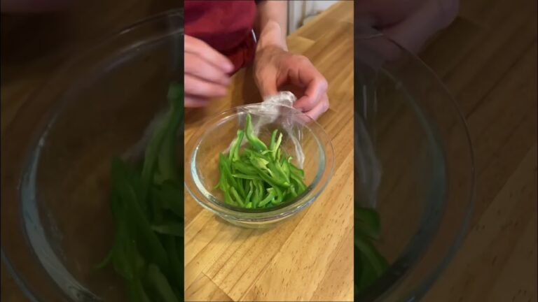 ピーマンとしらすのさっと和え レシピはコメント欄に記載 #shorts