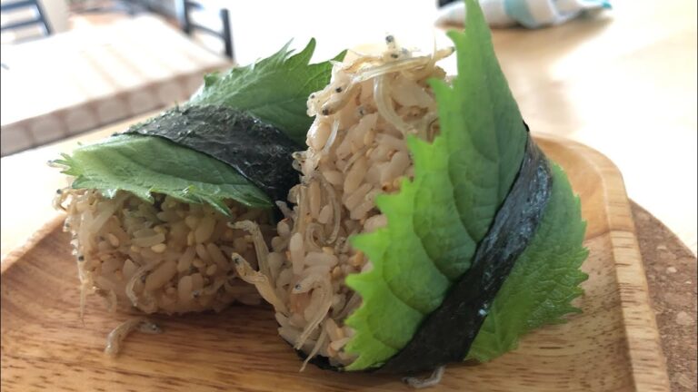 ちりめん好きな僕を誘惑する「しそちりめんおにぎり」を作る