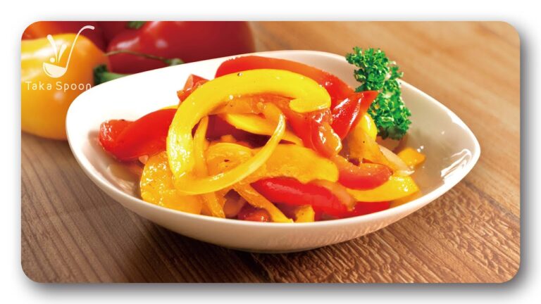 【簡単レシピ！】パプリカの柚子マリネの作り方 ☆ Paprika Yuzu Marinade | Taka Spoon Cooking