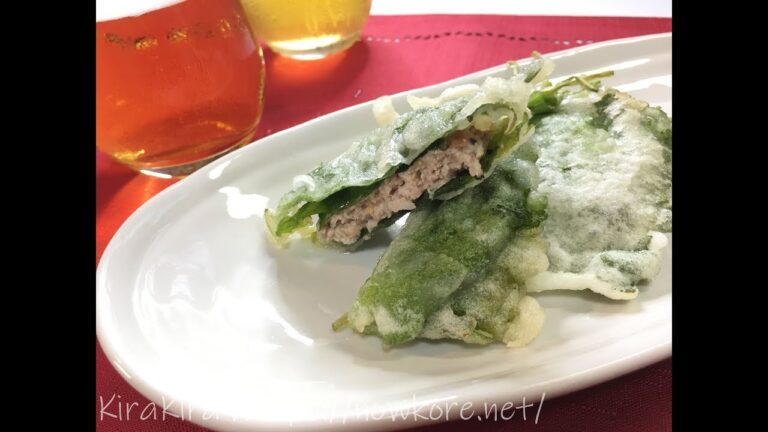 鶏ひきと梅肉の青じそはさみ揚げの作り方。男子ごはん夏のおつまみレシピ