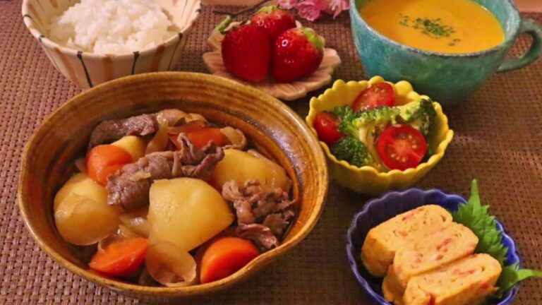 【料理】肉じゃが ・生姜入り玉子焼き