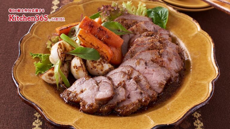 ふれ愛交差点２０１８年９月号「豚肉のハニーマスタード焼き」