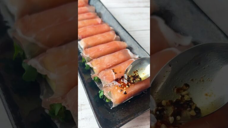 最強おつまみ召喚！巻くだけラクうま 生ハムチーズ巻き#shorts