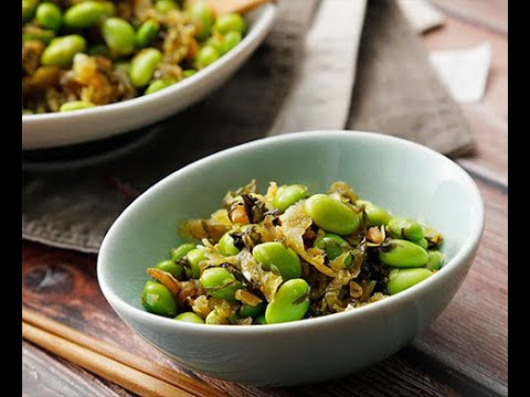 【3ステップ】中華風 高菜と枝豆のあえもの｜業務スーパーミラクルレシピ