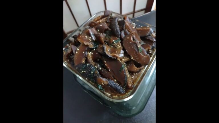 干し椎茸の佃煮作ってみた・・・肉厚でおいしい(*´༥`*)