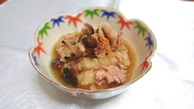 豚とシメジのみぞれ煮【料理】