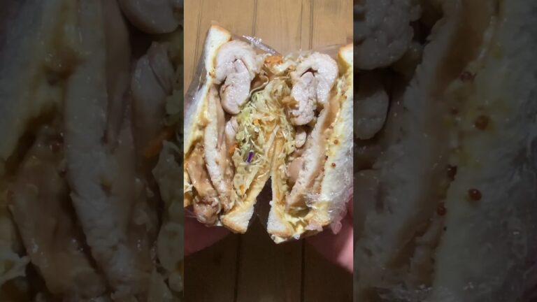 レンジだけで作る【テリヤキチキンサンド】　 #レシピ  #テリヤキチキン　#サンドウィッチ