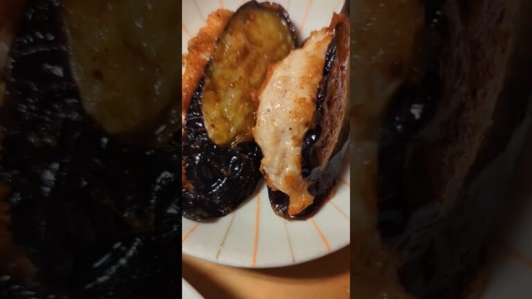 鶏ひき肉なす挟み