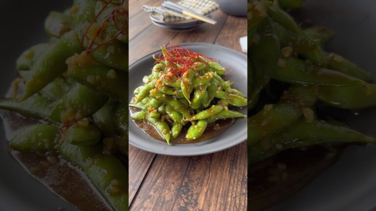 【5分おつまみ🍻】5分でできる爆食い枝豆#簡単料理 #枝豆 #おつまみ #レンチンレシピ #フーディーテーブル