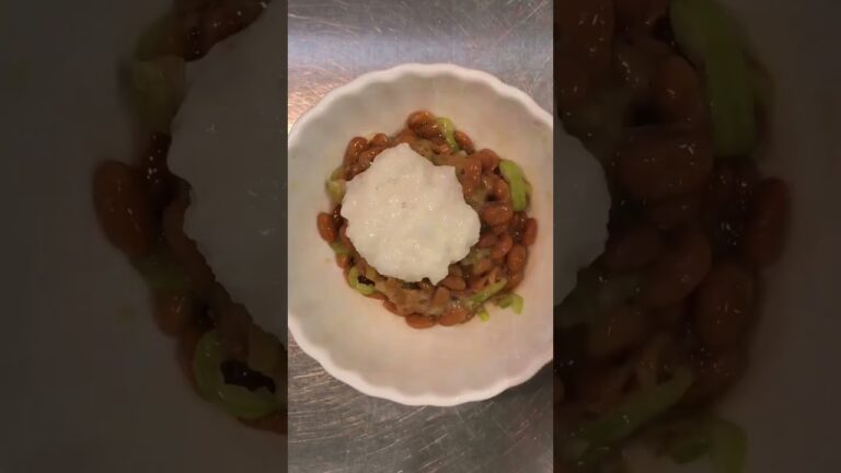 とろろ納豆【簡単おつまみ】　 #shorts