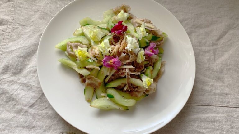 きゅうりと豚バラのしょうが炒め【栗原はるみレシピ】涼しいお盆を過ごす