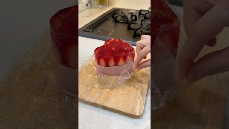 めっちゃ簡単に作れるいちごの宝石箱🍓❤❤❤️ #ケーキ #かわいい #vlog #いちご #ゼリー
