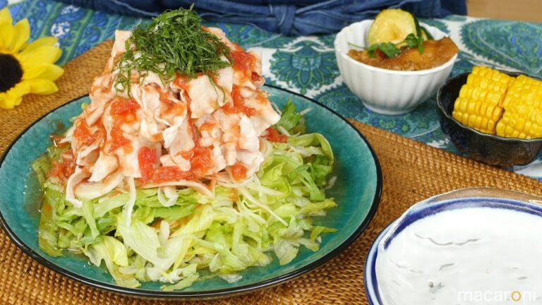 まるごと1個すりおろし！ トマト ポン酢の 冷しゃぶ サラダ のレシピ 作り方