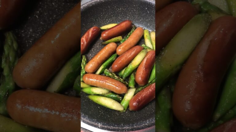 アスパラウィンナー焼き【簡単おつまみ】#shorts