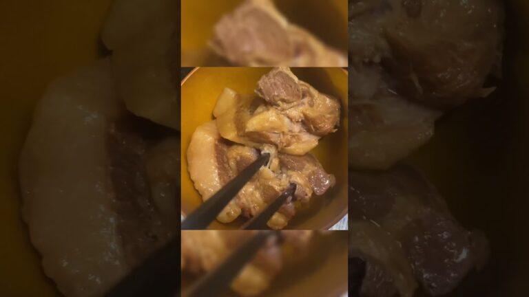 箸で切れる柔らか豚の角煮/Kakuni of soft pork that can be cut with chopsticks #shorts #short