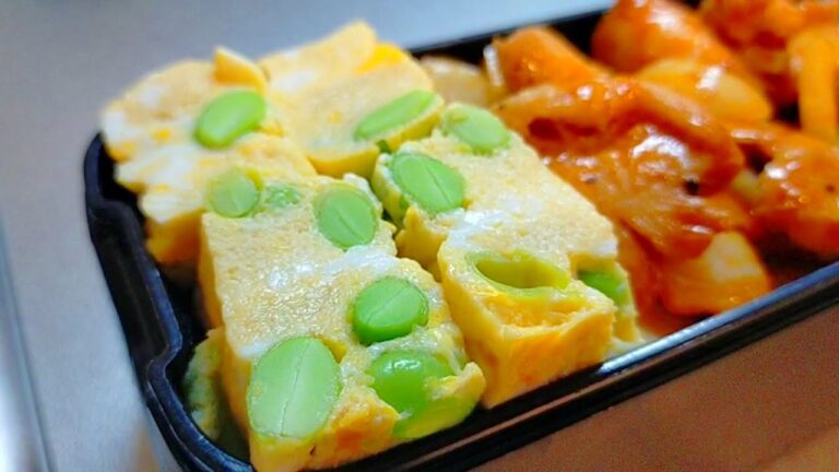 レンジ卵焼きの作り方　めんつゆ 枝豆アレンジレシピ