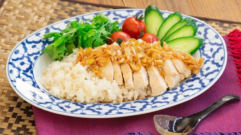 炊飯器で同時調理！本格カオマンガイ（シンガポールライス）