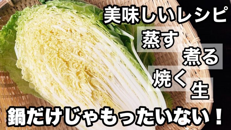 【白菜1/2で簡単5品】毎日食べても飽きない作り置きレシピ とろとろもシャキシャキも