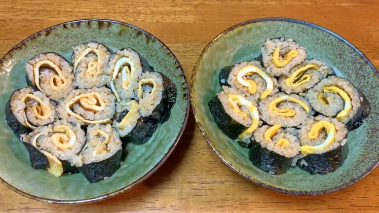 【楽天 レシピ】たまご 海苔巻き キンパ 作り方♪初心者さん向け 簡単 ヘルシー ダイエット お料理 動画