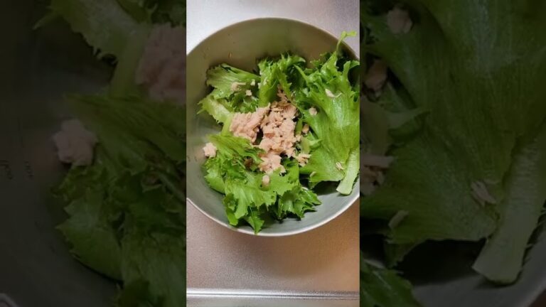 フリルレタスのツナマヨサラダ　#レタス　#ツナフレーク　#oisix　#夜ご飯　#おうちごはん　#メニュー　#メモ　#料理　#cooking