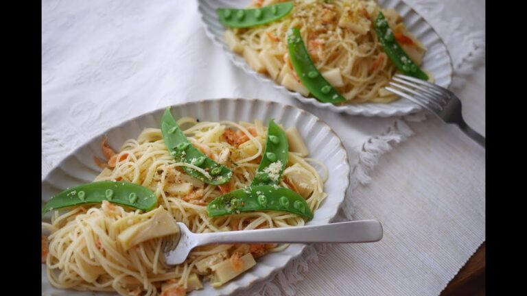 筍と桜海老の春パスタ