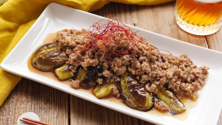 トースターとレンジで簡単「麻婆のっけなす」のレシピ・作り方