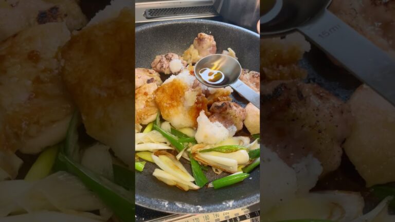 【夏バテ対策】鶏肉ポン酢のみぞれ煮 #shorts