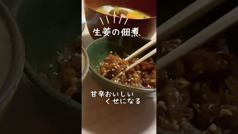 甘辛最高においしい！！ごはんのおともだち【生姜の佃煮】