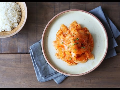 ノガクセンチェ(黄色いきゅうりの和え物 / 노각생채)_韓国料理レシピ(일어자막)JP ver.