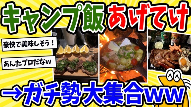 【2ch面白いスレ】今日のキャンプ飯を潔く晒せ