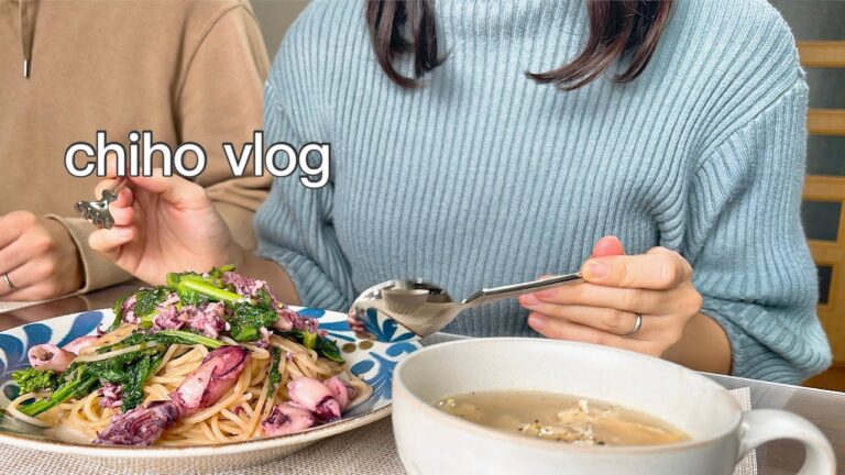 ほっこり和食と季節感じるパスタランチ🍋好きなものを作って食べる休日の料理vlog🍽