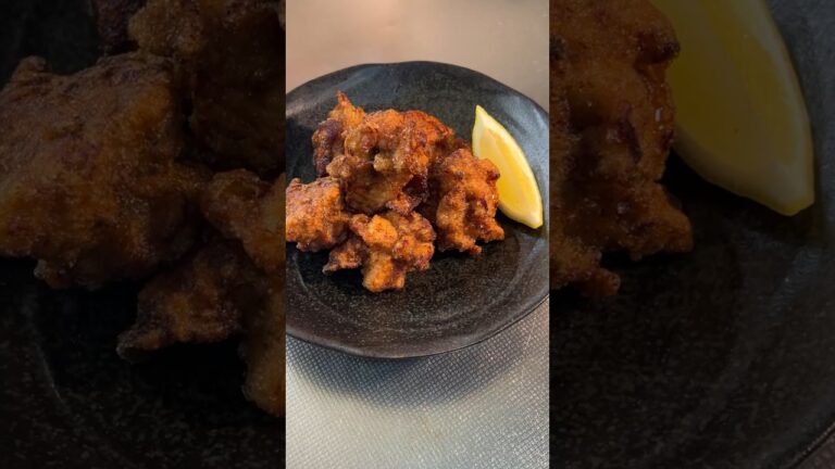 出汁から唐揚げ作ってみた！ #shorts