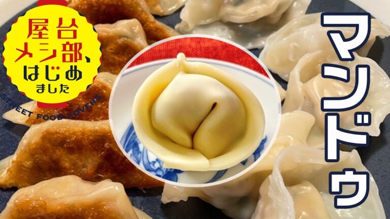 【韓国屋台】名物餃子の可愛い包み方 キムチと豆腐入りのヘルシー「マンドゥ」