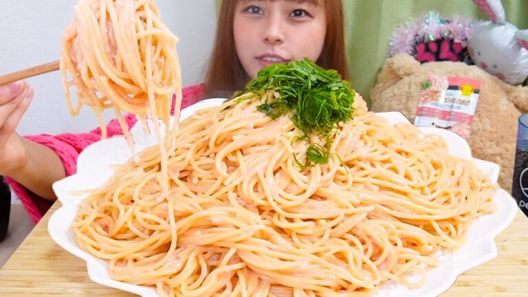 【大食い】ハコネーゼの濃厚たらこクリームパスタ8人前