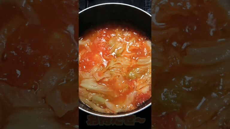 【料理】トマトキャベツスープ作るよ～ #shorts