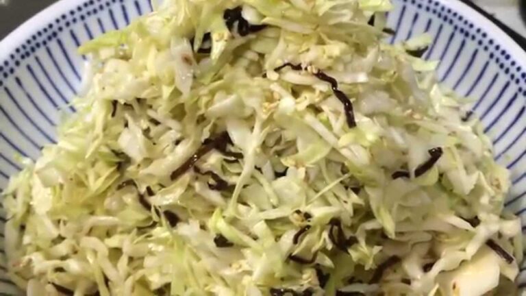 「キャベツの塩昆布あえ」を作ってみた