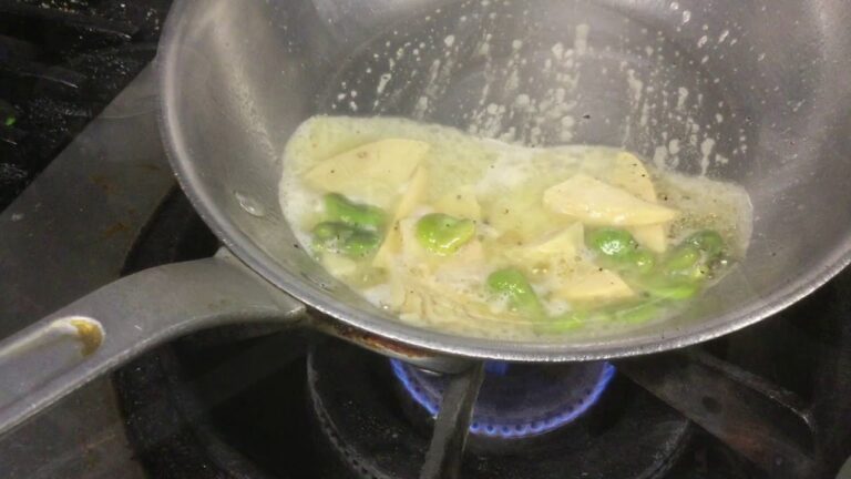 筍と空豆とちりめん山椒のスパゲッティ