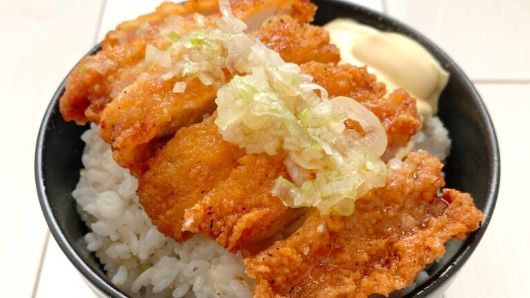【音を聴いてね🎧】フライドチキン丼【簡単男飯】