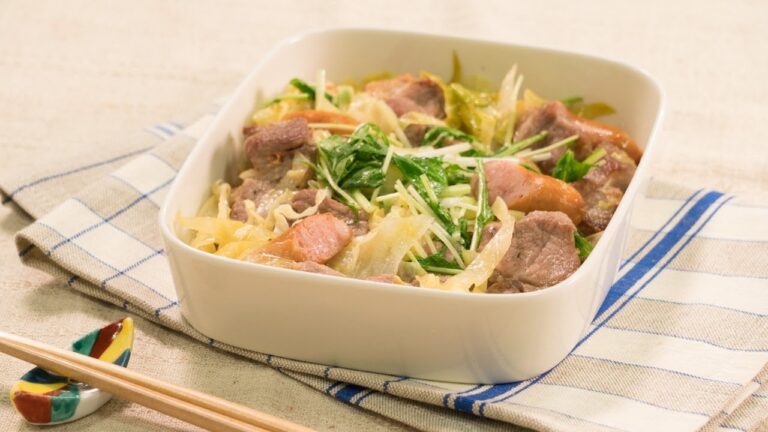 キャベツとろとろ！豚ロースの白ワイン煮