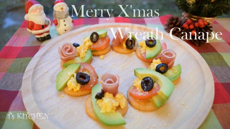 【T's KITCHEN #13】☆X’mas☆Wreath Canape / リースカナッペ
