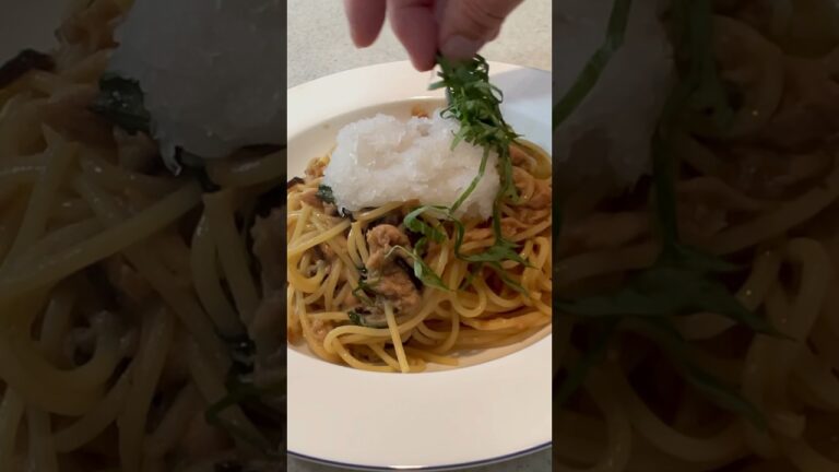 【シンプルだから美味い】ツナと大根おろしの和風スパゲティ#shorts