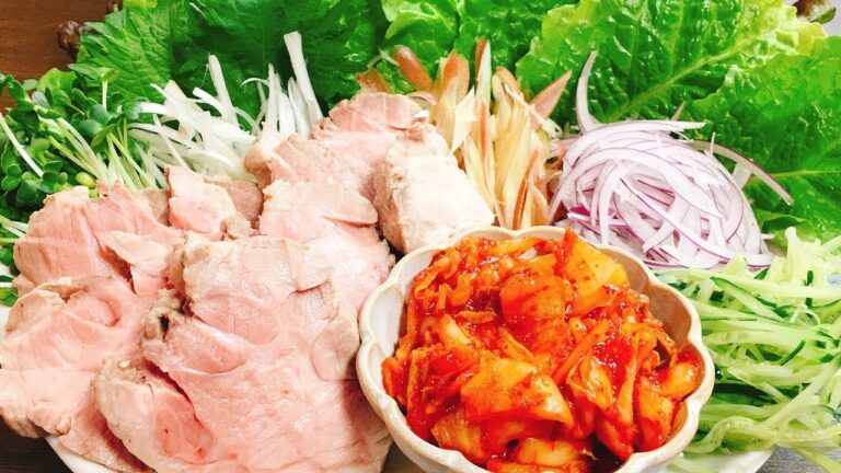 【最強の茹で豚とご馳走サラダで優勝】簡単で楽しいおもてなし料理♪『茹で豚の野菜巻き』